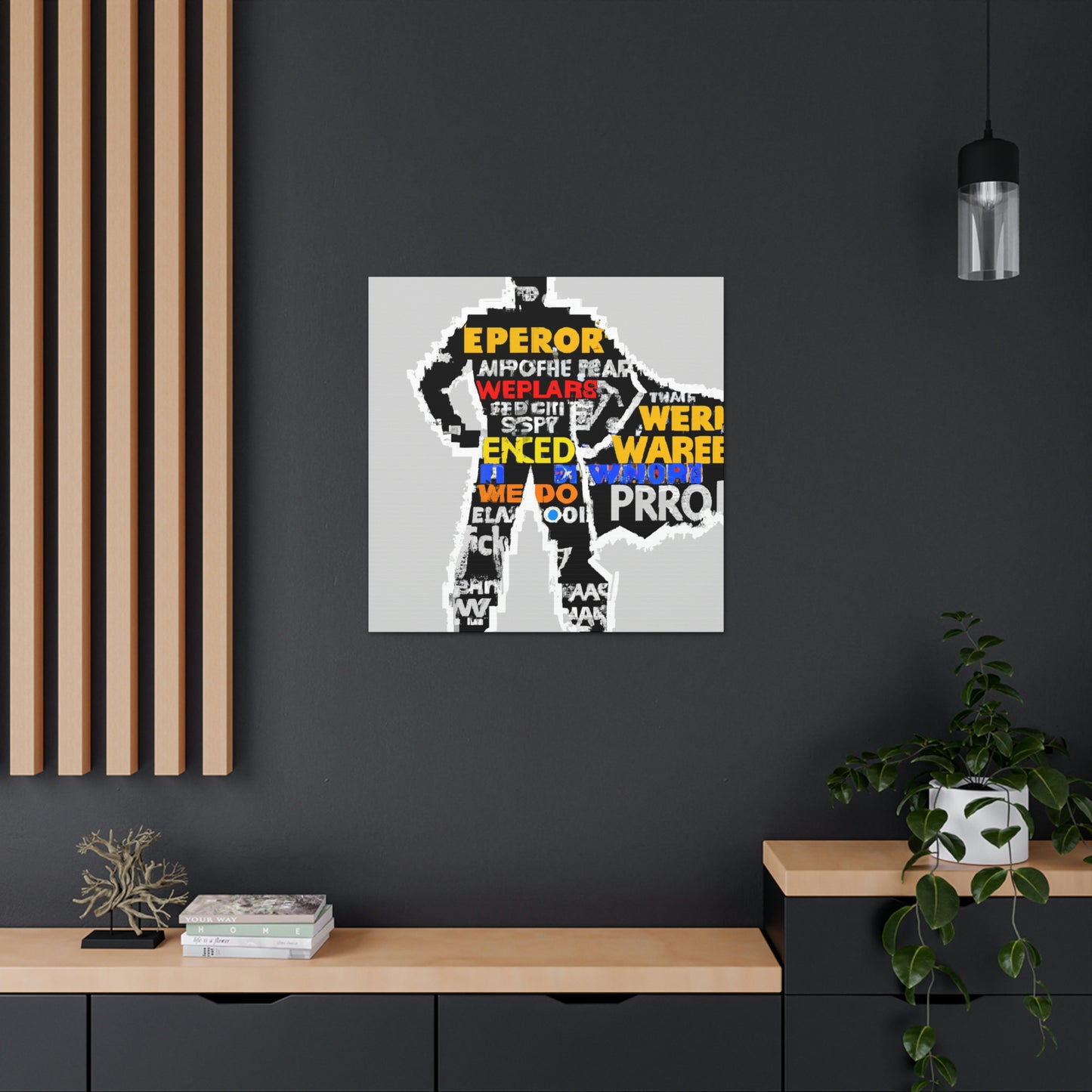 Superhero Word Pop Art - The Alien Canva