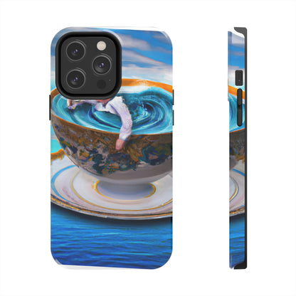 "Adrift in a China Cup: The Story of a Lost Child's Oceanic Adventure" - The Alien Tough Phone Cases