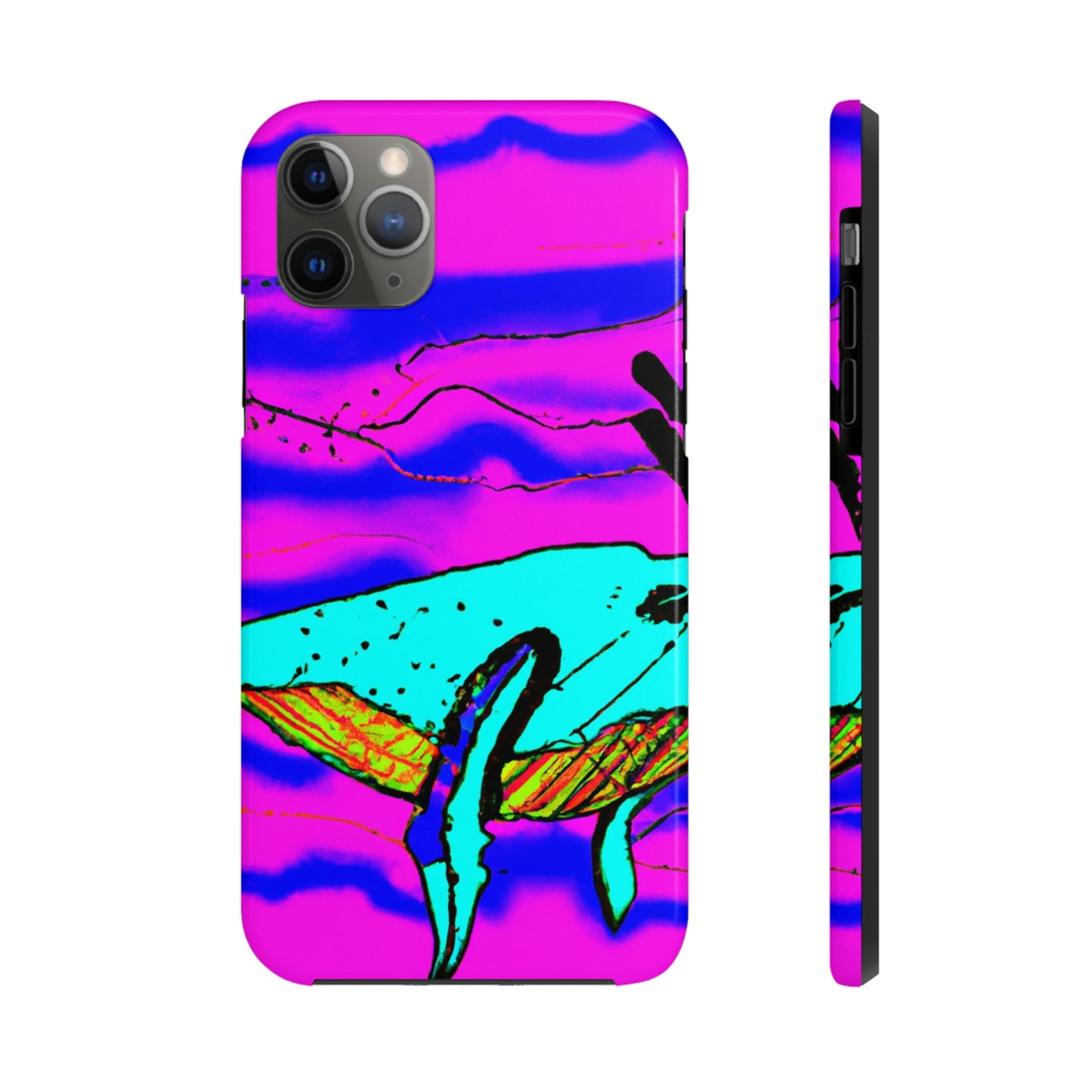 "Glow of the Neon Sea" - The Alien Tough Phone Cases