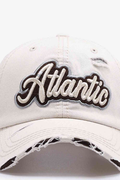 Gorra de béisbol desgastada con gráfico ATLANTIC