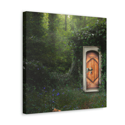 La puerta mágica en el bosque - The Alien Canva