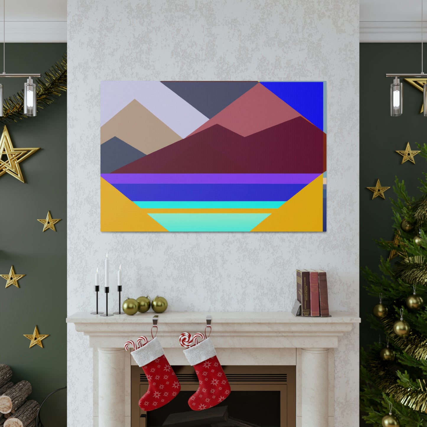 "Geometric Landscape" - Canvas