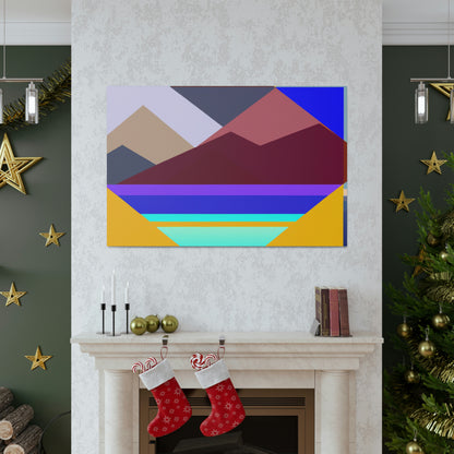 "Geometric Landscape" - Canvas