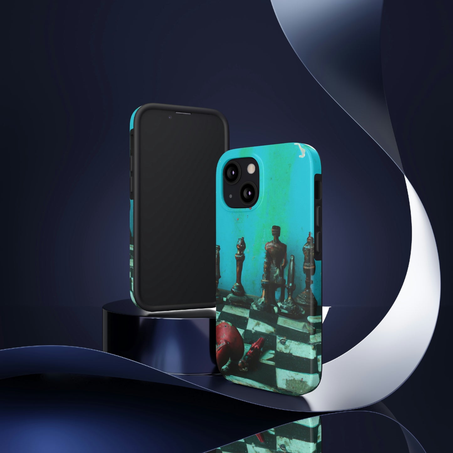 "Ein vergessenes Schachspiel: Bereit für ein neues Match" - Die Alien Tough Phone Cases