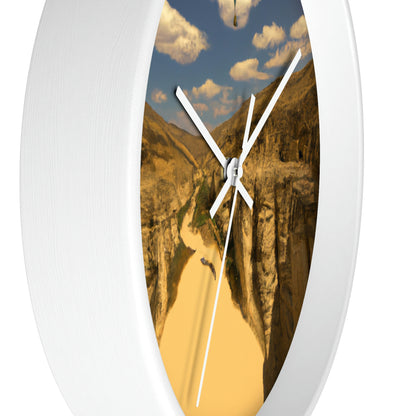 "Feline Flight Over the Grand Gulch" - The Alien Wall Clock