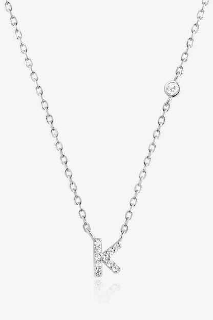 G To K Zircon 925 Sterling Silver Necklace