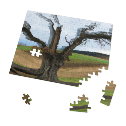 "A Shadow in the Meadow: The Last Standing Tree" - The Alien Jigsaw Puzzle