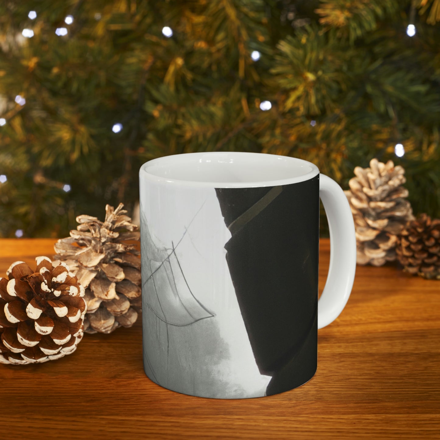 "Ghostly Cobwebs in the Ruins" - The Alien Ceramic Mug 11 oz