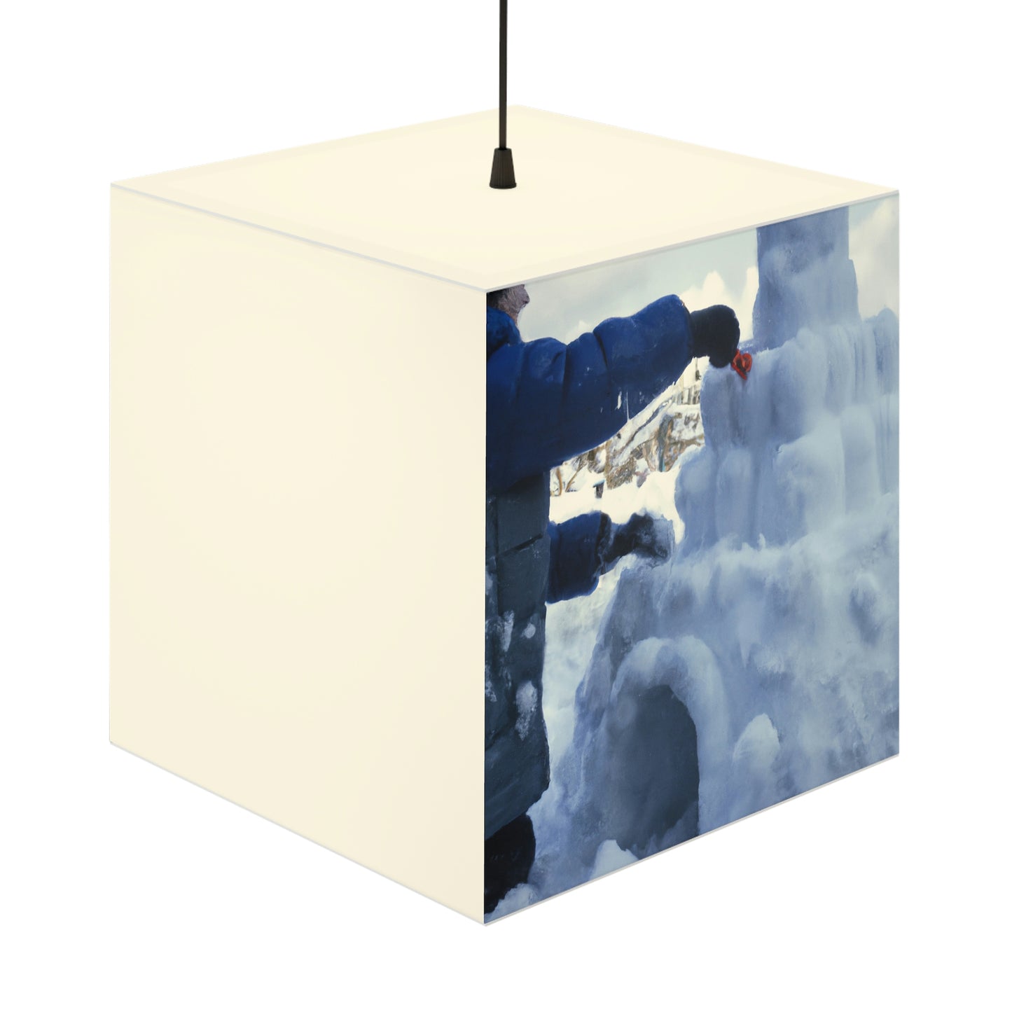 Magisches Winterwunderland - Die Alien Light Cube Lampe