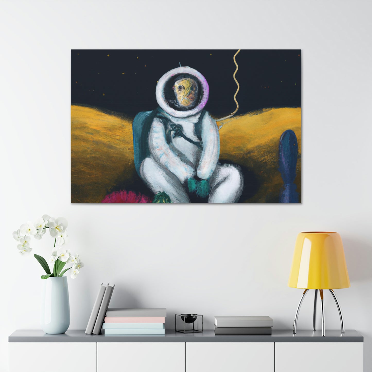 "Solo en la oscuridad: la supervivencia de un astronauta solitario" - The Alien Canva