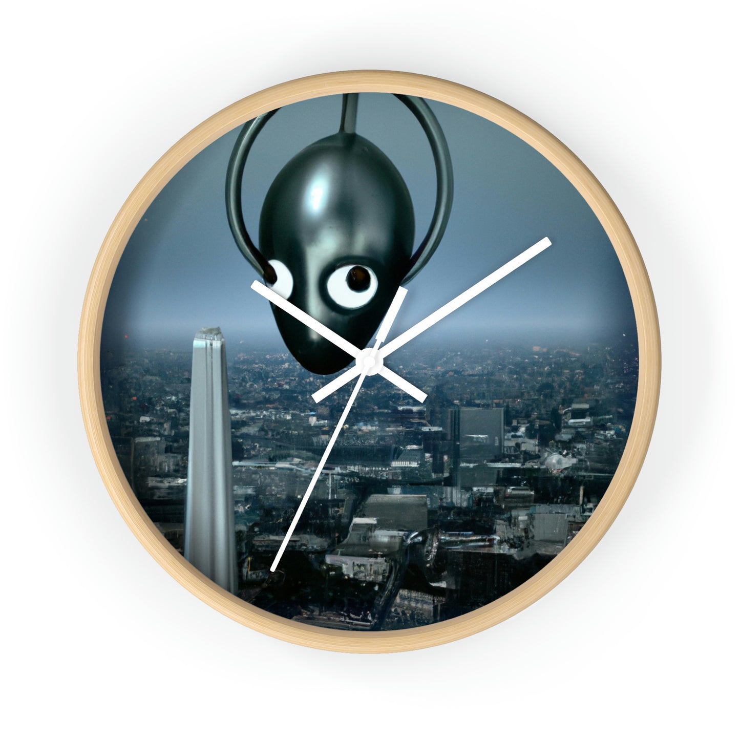 "A Distant Spark: An Alien's Search for Sanctuary in the City." - The Alien Wall Clock