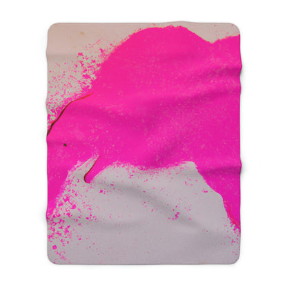 Pink Elephant Galaxies - The Alien Sherpa Fleece Blanket