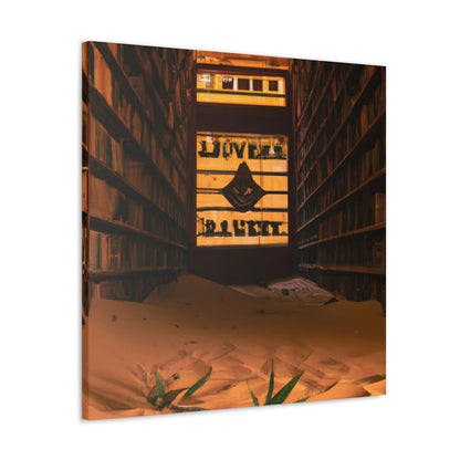 "La biblioteca olvidada del desierto" - The Alien Canva