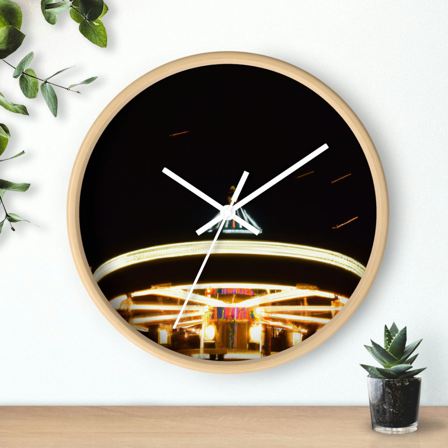 "Carousel Nights: A Glimmer of Starlight" - El reloj de pared alienígena