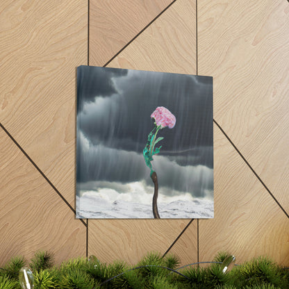 "Aight Against the Storm: The Story of a Lonely Flower" - The Alien Canva