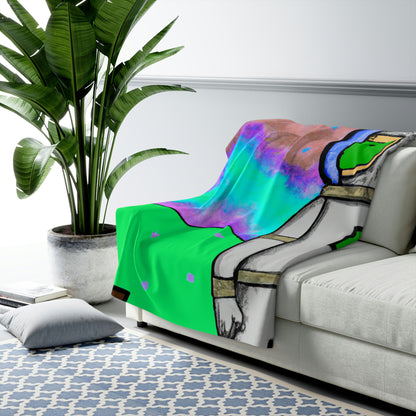 "Alone in the Alien Sky" - The Alien Sherpa Fleece Blanket