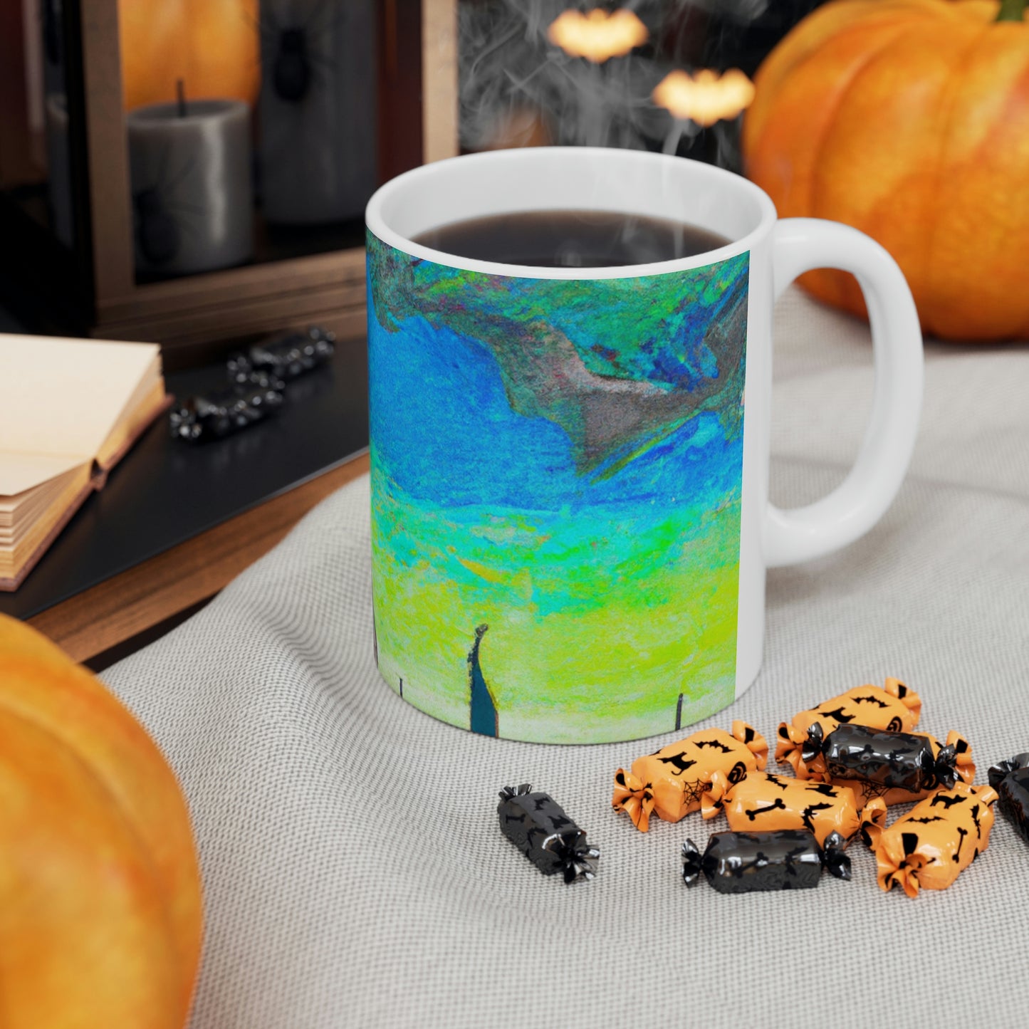 "Majestic Morning Reflections" - The Alien Ceramic Mug 11 oz