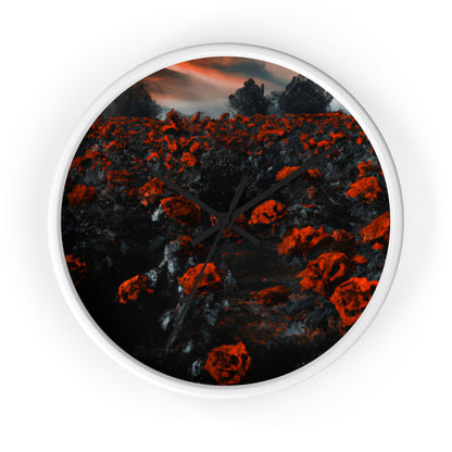 "Inferno of Blossoms" - Die Alien-Wanduhr