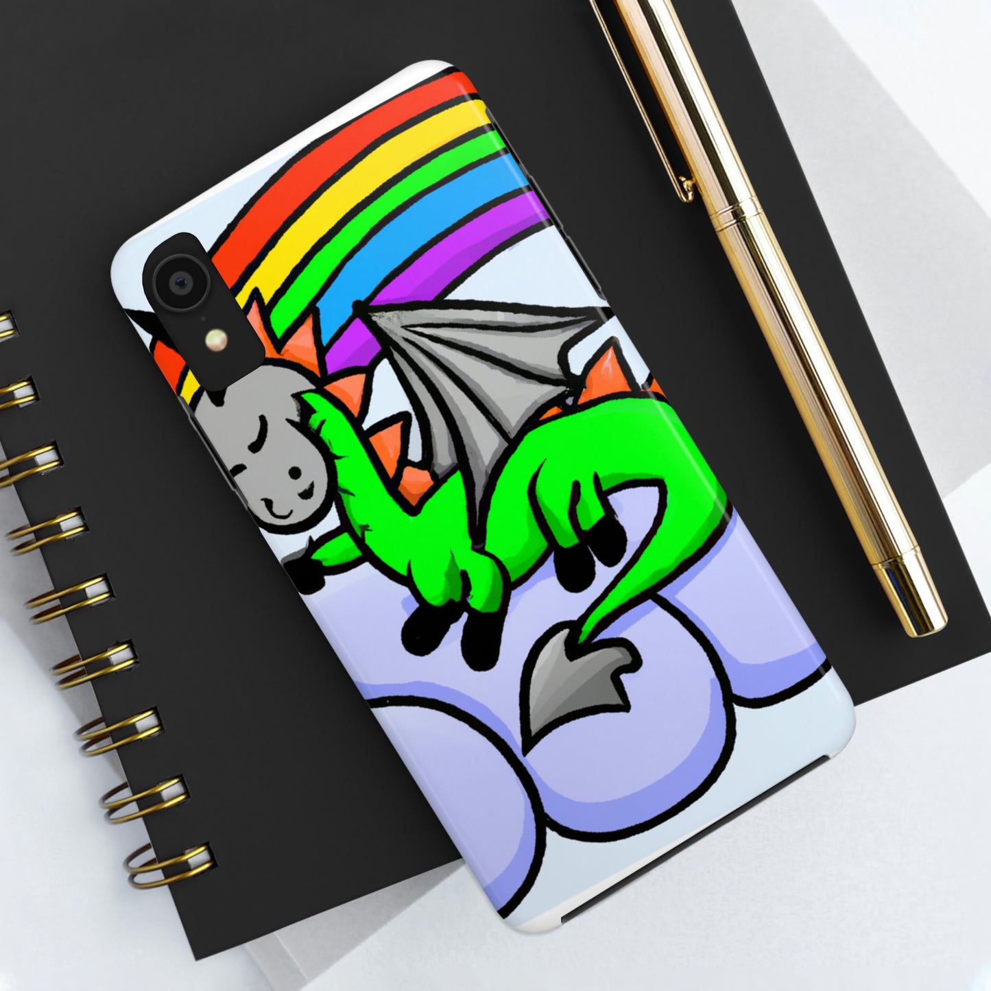 "A Dreamy Dragon's Nap" - Die Alien Tough Phone Cases