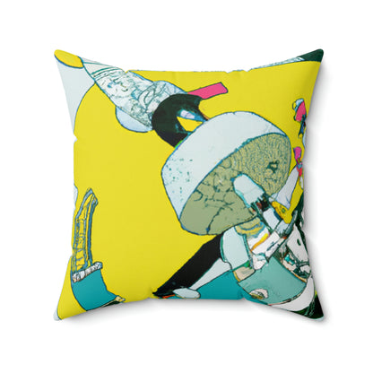 Robotic Rebellion: A Battle for Power. - The Alien Square Pillow