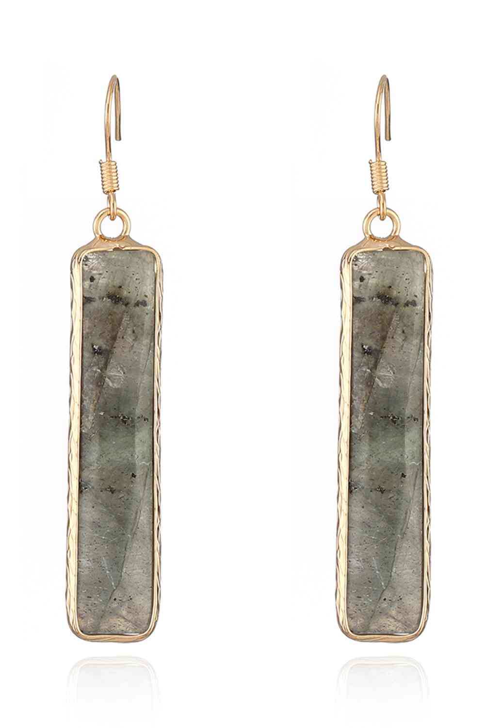 Pendientes colgantes de piedra natural