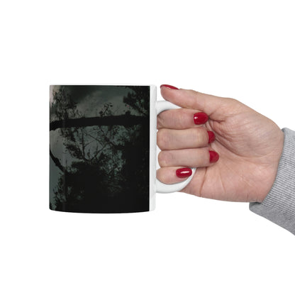 "A Moonlit Mystical World" - The Alien Ceramic Mug 11 oz