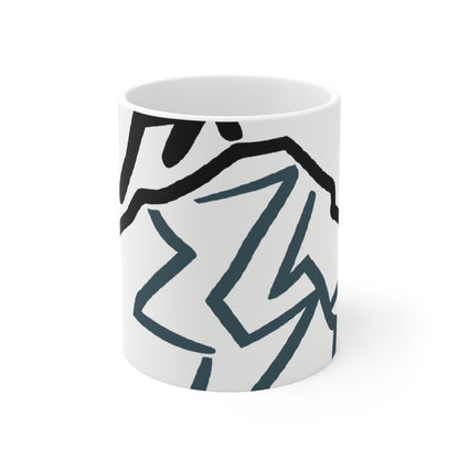 "Ascending the Summit" - The Alien Ceramic Mug 11 oz