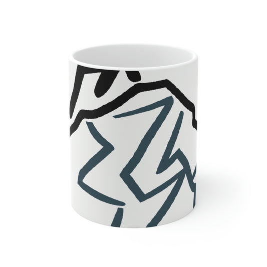 "Ascending the Summit" - The Alien Ceramic Mug 11 oz