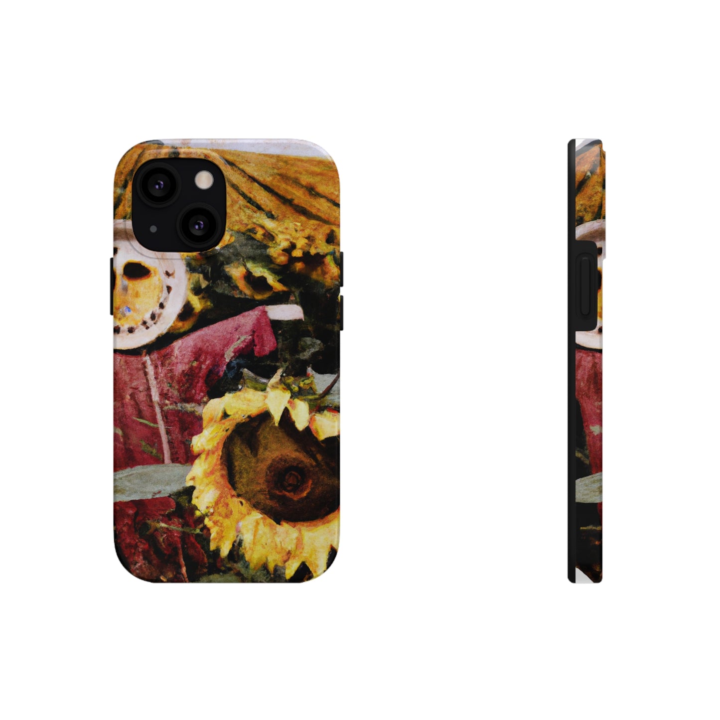 "Centinela solitaria del campo de girasoles" - Las fundas para teléfonos Alien Tough