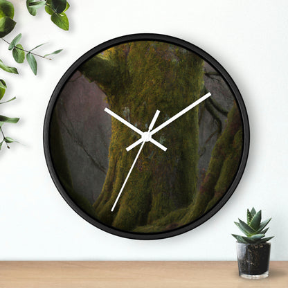 "The Mystical Mossy Oak" - The Alien Wall Clock