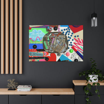 "Express Yourself: A Found Object Collage" - Canvas