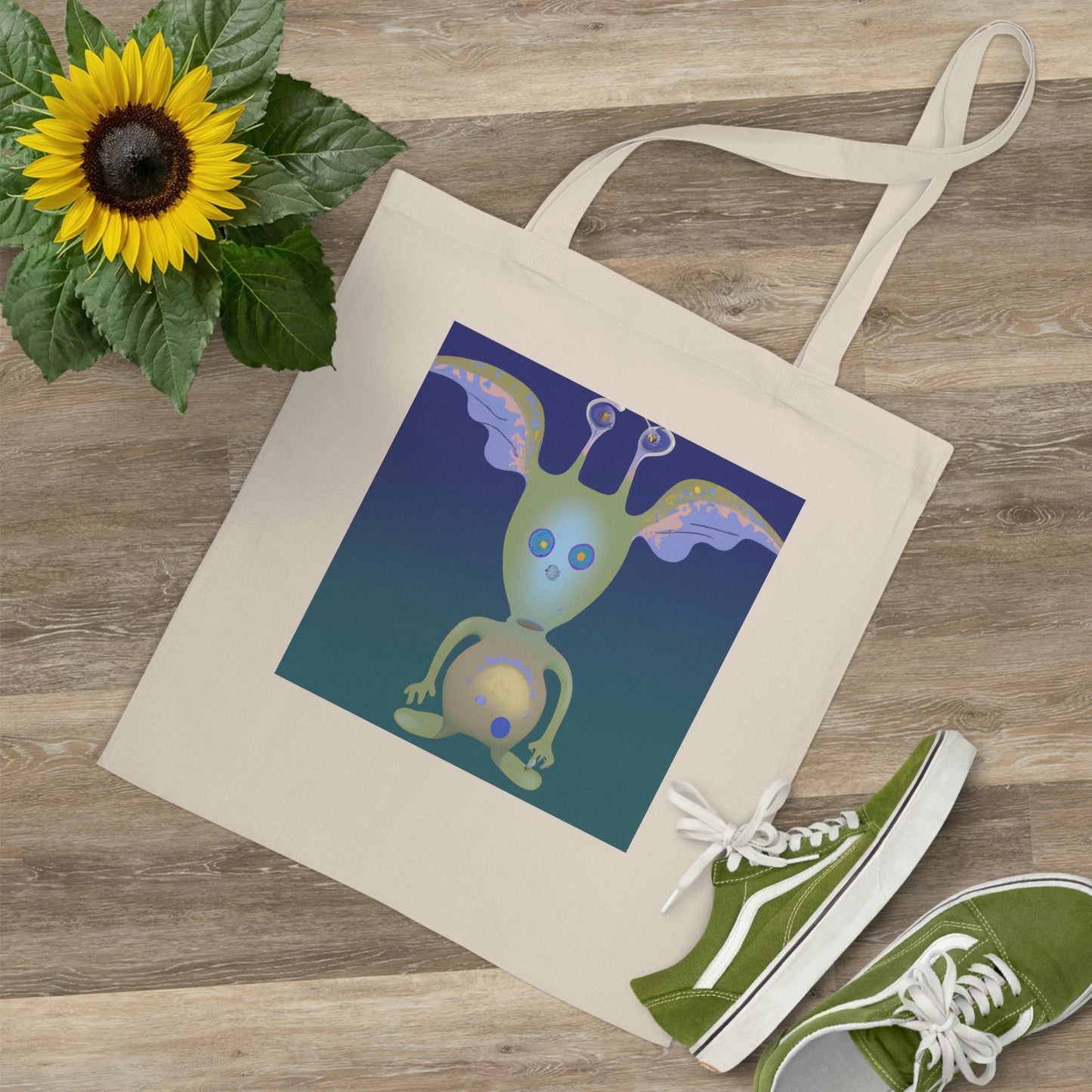 "Creating an Intergalactic Companion: Designing an Alien Pet for Kids" - The Alien Tote Bag