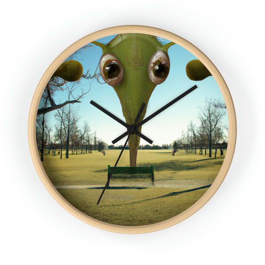 "Alien Parked Tales" - The Alien Wall Clock