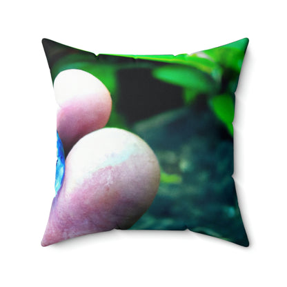 "The Lost Enchantment of the Missing Gem" - The Alien Square Pillow