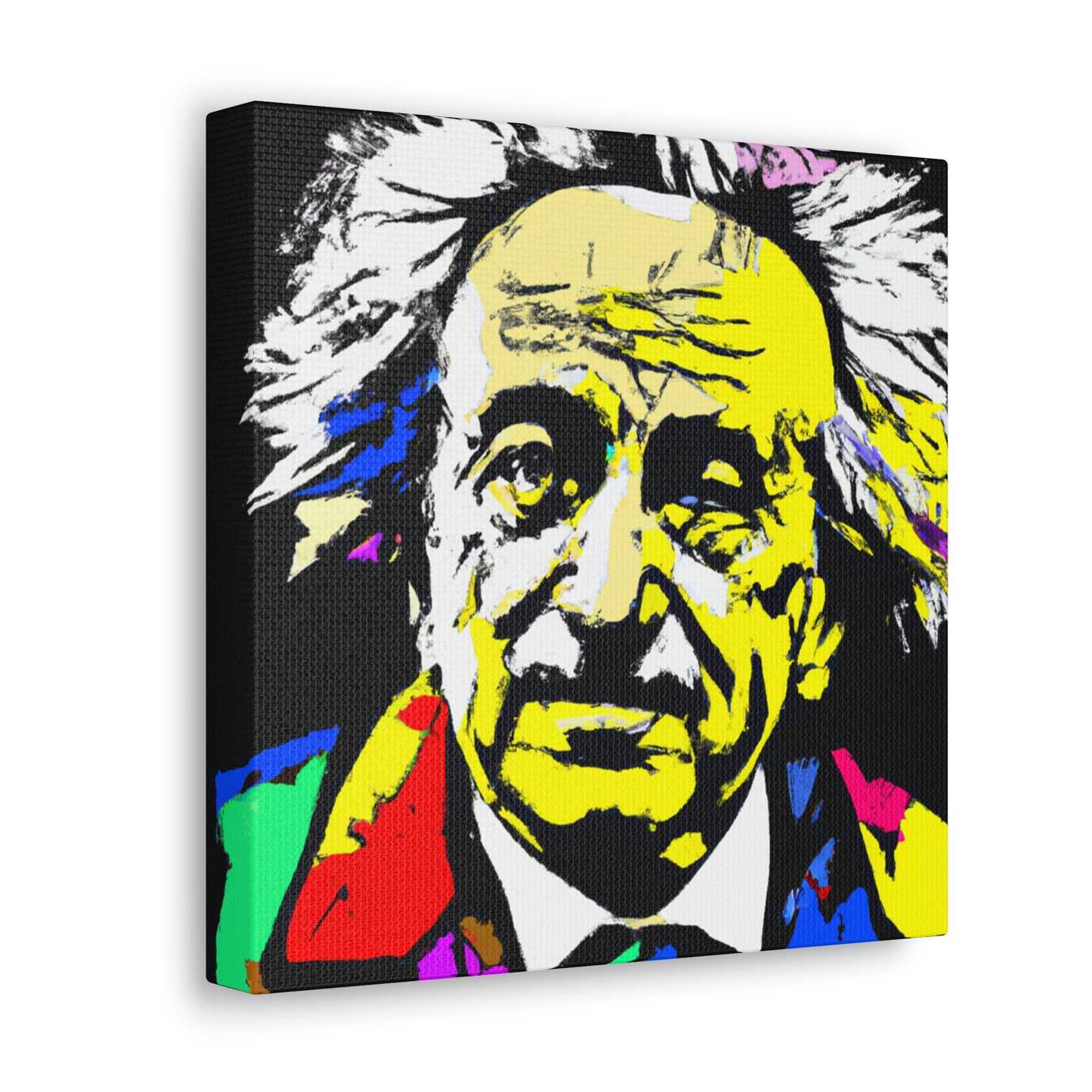 "Albert Einstein: A Pop Art Portrait" - The Alien Canva