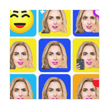 "Emoji-zing a Celebrity: A Pop Art Portrait" - The Alien Canva