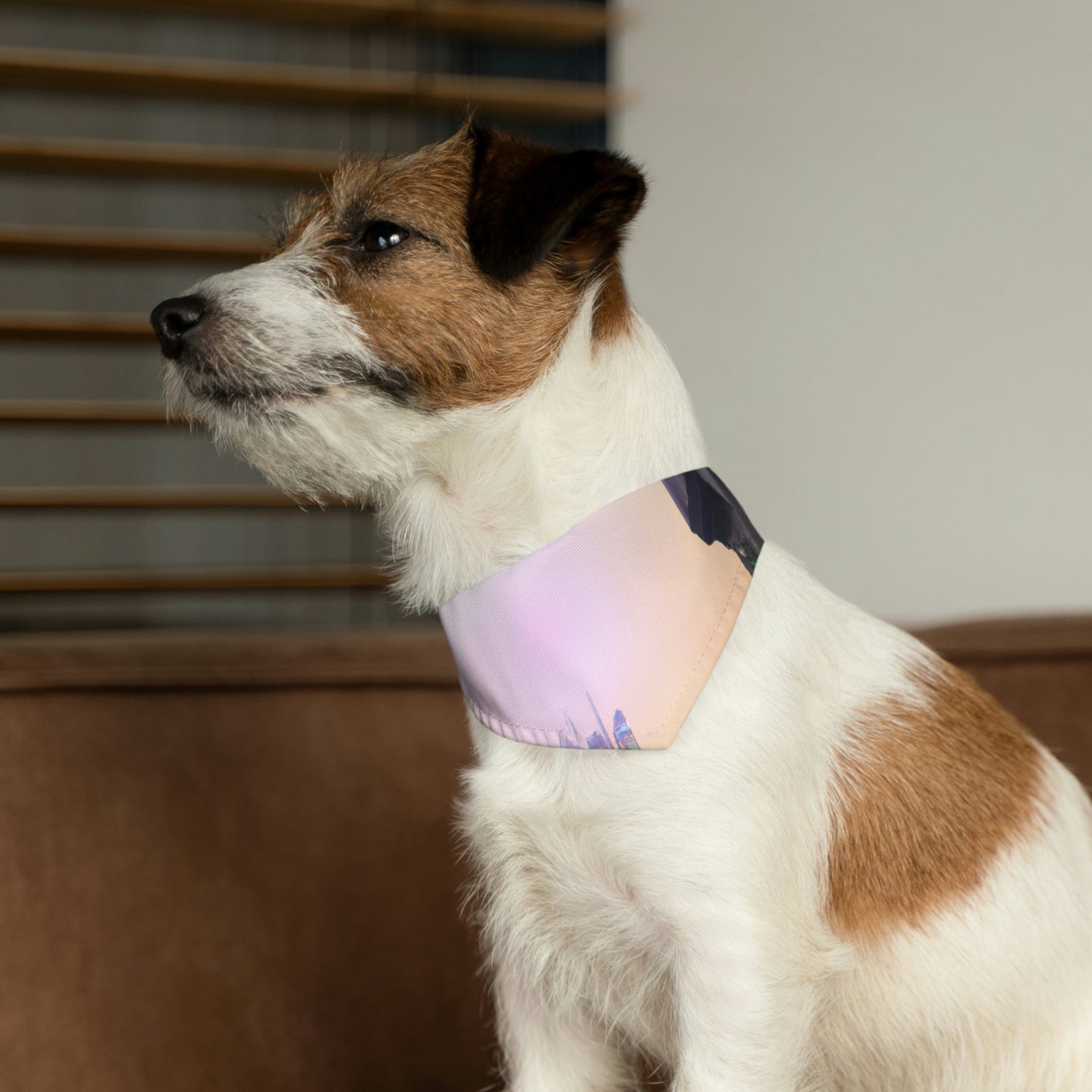 "Lost in the Cosmic Mist" - The Alien Pet Bandana Collar