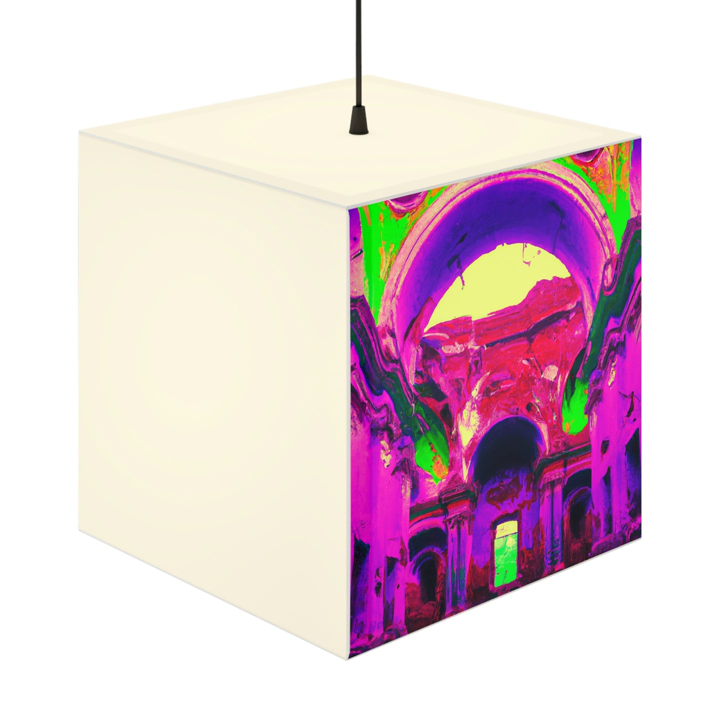 Mystical Madness: Verrückte Farben in der vergessenen Kathedrale - Die Alien Light Cube Lampe