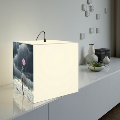 "Aight Against the Storm: The Story of a Lonely Flower" - The Alien Light Cube Lamp