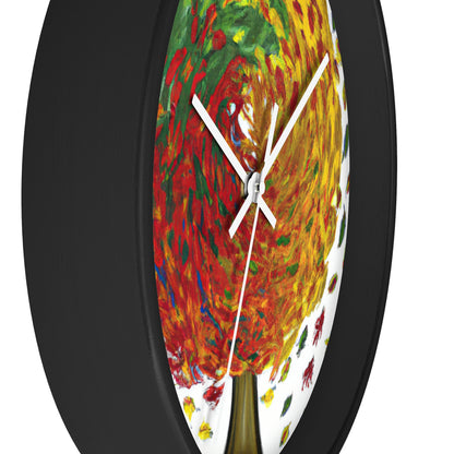 "Autumnal Whirl" - The Alien Wall Clock