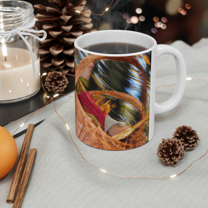 "Autumn Picnic in the Forest" - The Alien Ceramic Mug 11 oz