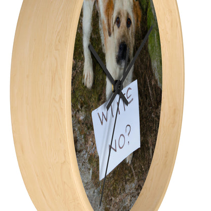 "A Heartbreaking Search: The Lost Dog's Plea for Reunion" - The Alien Wall Clock