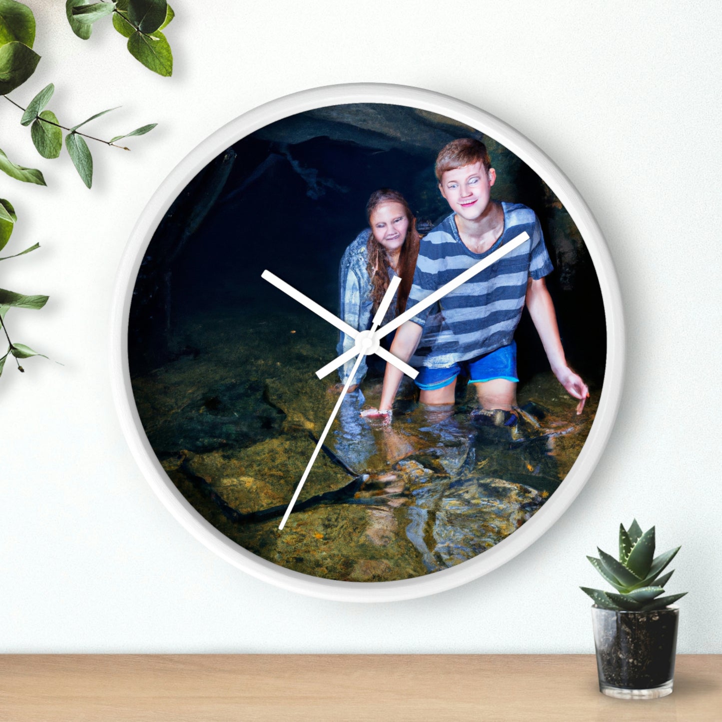 Treasure Hunters in the Deep. - The Alien Wall Clock