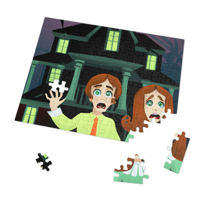 "The Mansion of Misfortune: A Tale of Two Cursed Siblings". - The Alien Jigsaw Puzzle