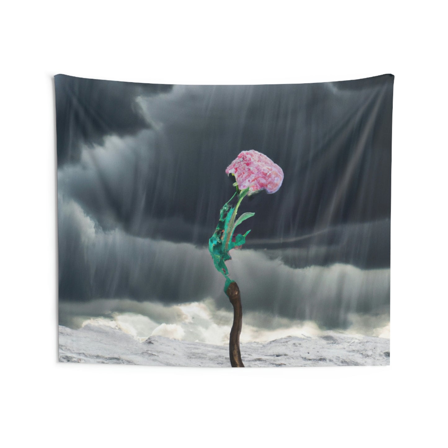 "Aight Against the Storm: The Story of a Lonely Flower" - The Alien Wall Tapestries