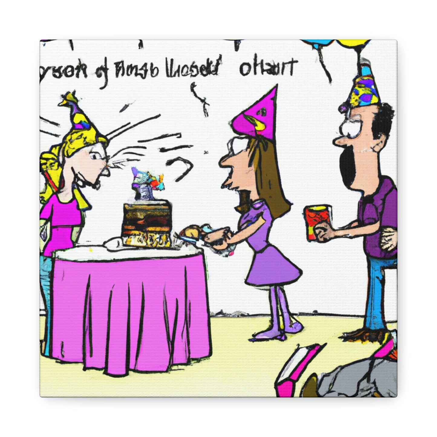 "The Chaos of a Surprise Birthday Party" - The Alien Canva