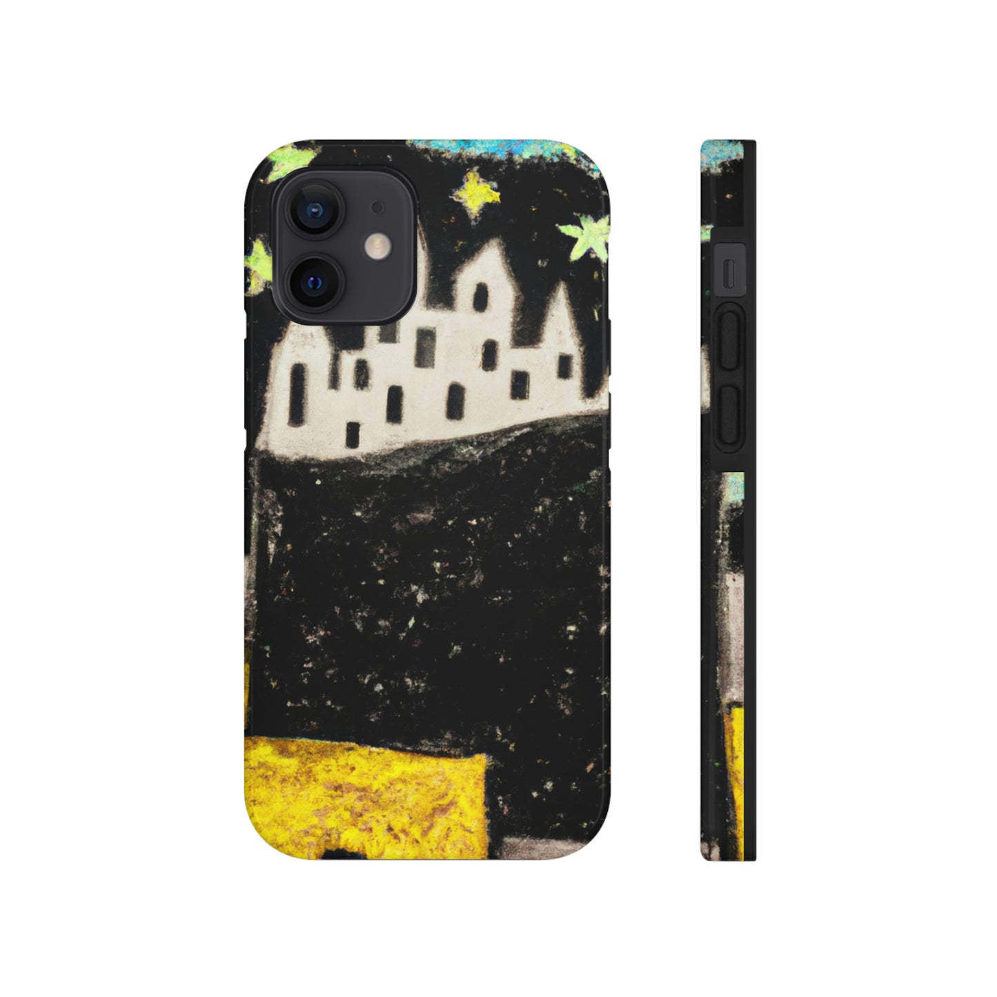 "Cosmic Oasis: Eine Reise in eine schwimmende Stadt inmitten des Sternenmeers" - Die Alien Tough Phone Cases