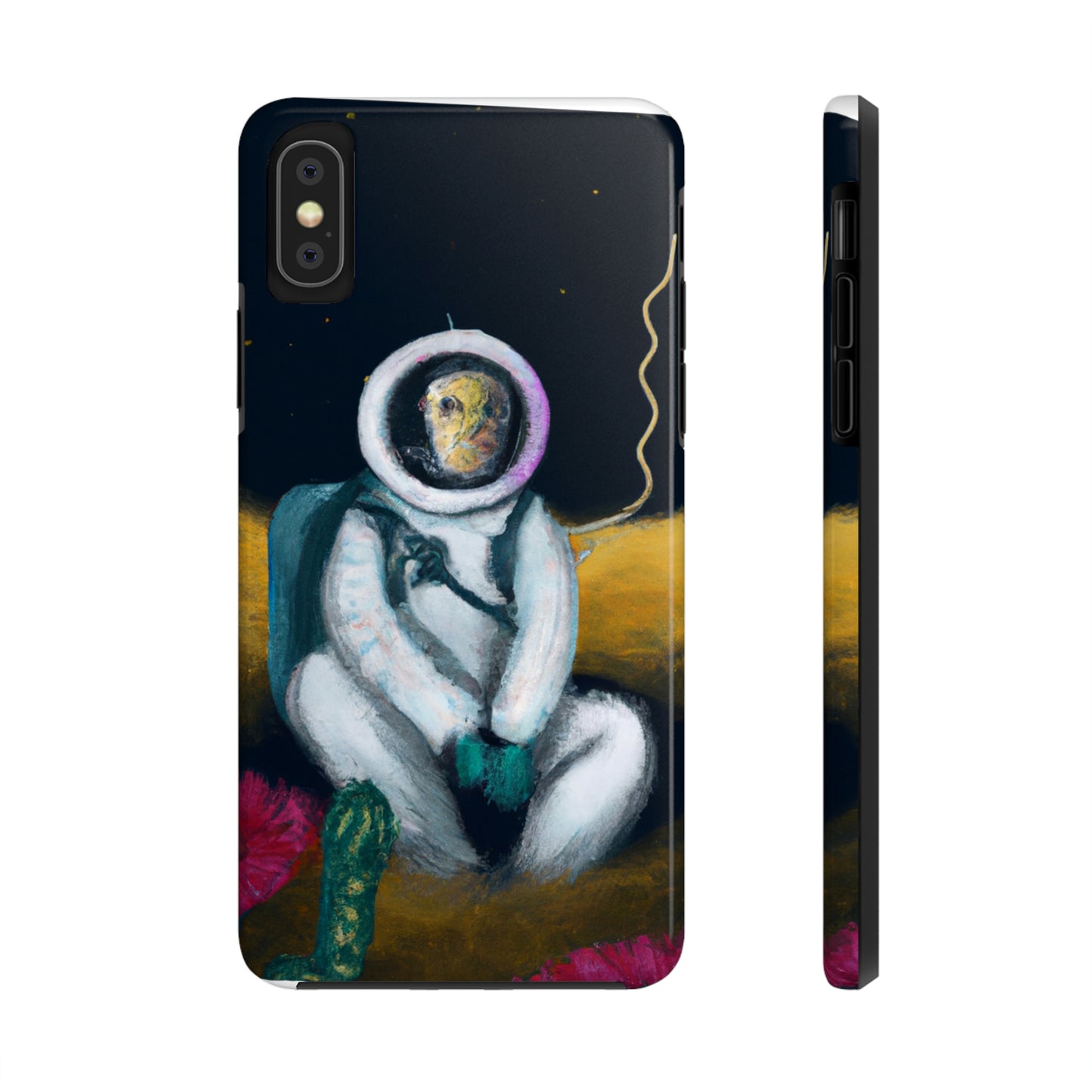 "Allein im Dunkeln: Das Überleben eines einsamen Astronauten" - Die Alien Tough Phone Cases