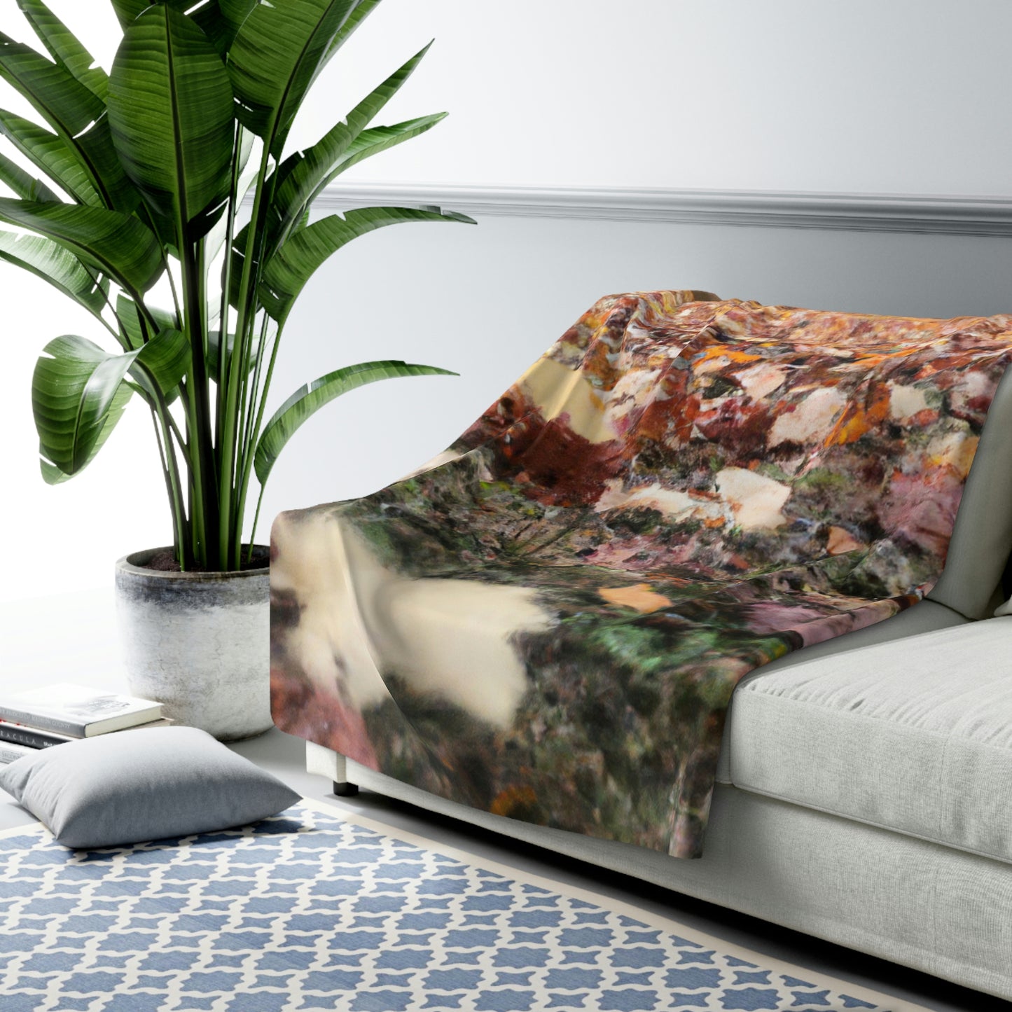 "Autumn's Forgotten Mystery" - The Alien Sherpa Fleece Blanket