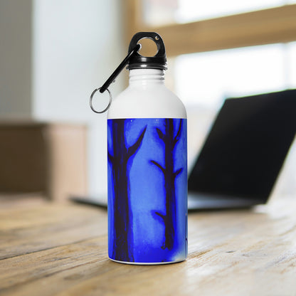 "A Journey Through the Moonlit Forest" - The Alien Stainless Steel Water Bottle